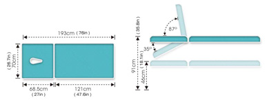 2 Section Therapeutic Table - ME4500  #4