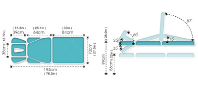 7 Section Chiropractic Table - ME4700  #6